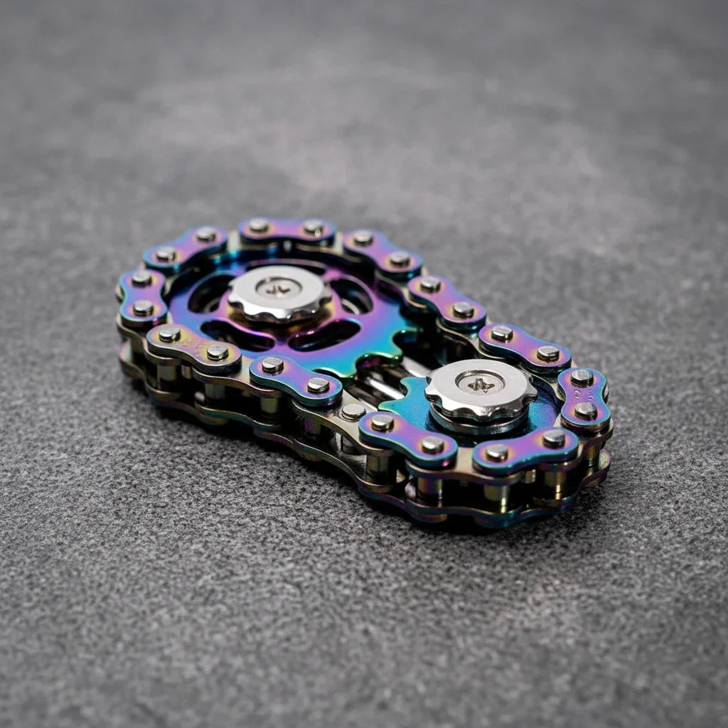 Colorful Chain Fidget Spinner - Stress Relief On-the-Go!